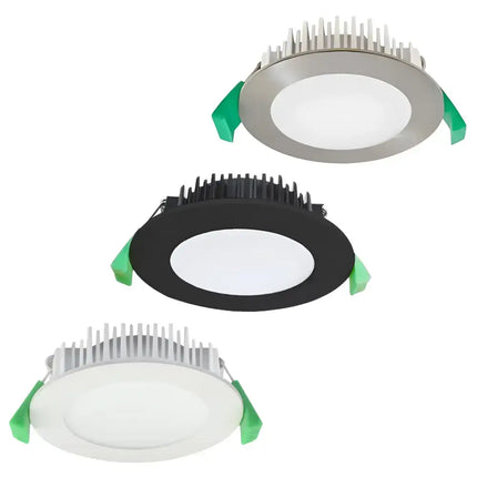 Kakadu Pro 13W Tri Colour LED Downlight | White Black & Satin Chrome Home & Garden > Lighting