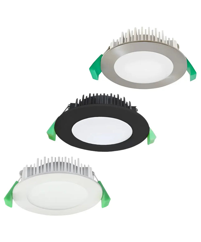 Kakadu Pro 13W Tri Colour LED Downlight | White Black & Satin Chrome Home & Garden > Lighting