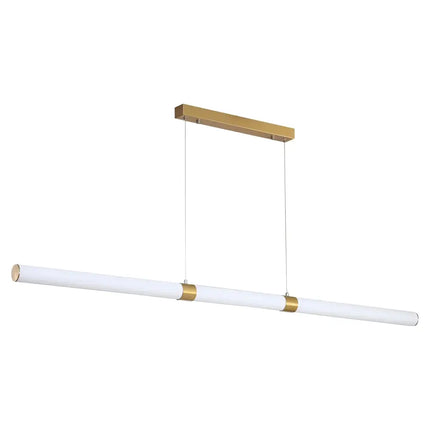 Kallita Satin Brass Tri-Colour Dimmable Linear LED Pendant
