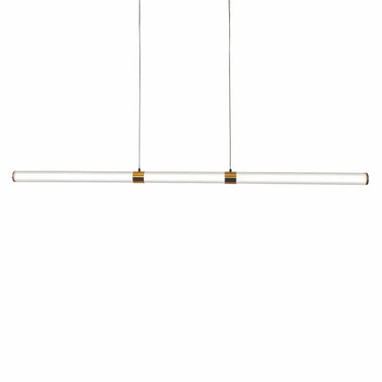 Kallita Satin Brass Tri-Colour Dimmable Linear LED Pendant