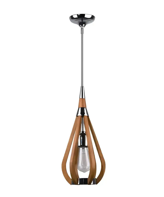 Karu – 1-Light Timber Pendant Light | Golden Oak