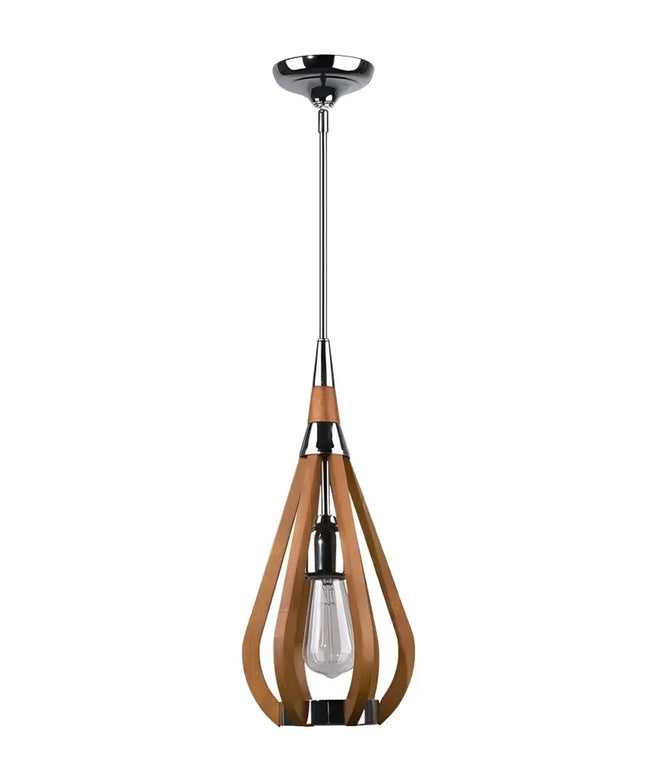 Karu – 1-Light Timber Pendant Light | Golden Oak