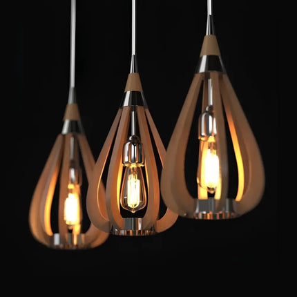 Karu – 1-Light Timber Pendant Light | Golden Oak