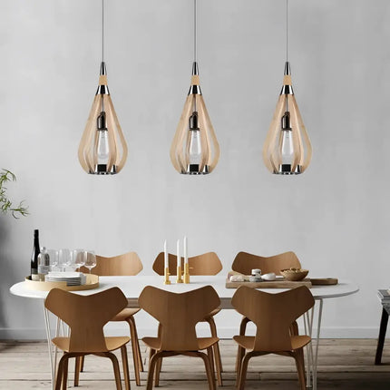 Karu – 1-Light Timber Pendant Light | Natural Oak