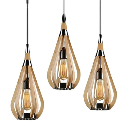 Karu – 1-Light Timber Pendant Light | Natural Oak