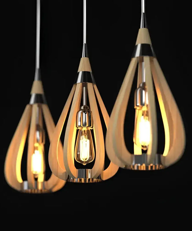 Karu – 1-Light Timber Pendant Light | Natural Oak