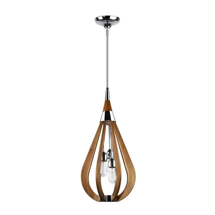 Karu – 3-Light Timber Pendant Light | Golden Oak