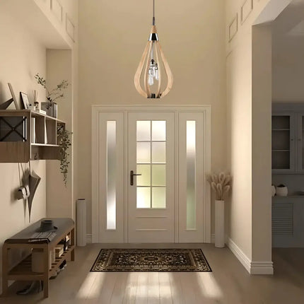 Karu – 3-Light Timber Pendant Light | Natural Oak