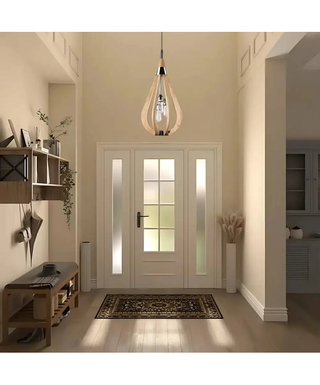 Karu – 3-Light Timber Pendant Light | Natural Oak