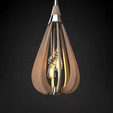 Karu – 3-Light Timber Pendant Light | Natural Oak