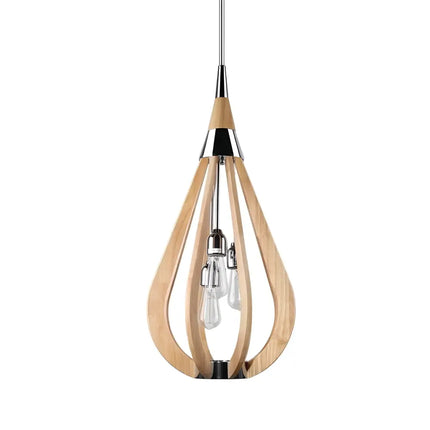 Karu – 3-Light Timber Pendant Light | Natural Oak