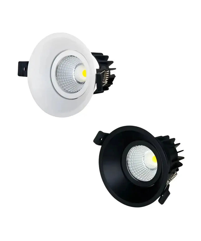 Katoomba Tilt 13W Tri-Colour Dimmable LED Downlight - 90mm Cut Out - Home & Garden > Lighting