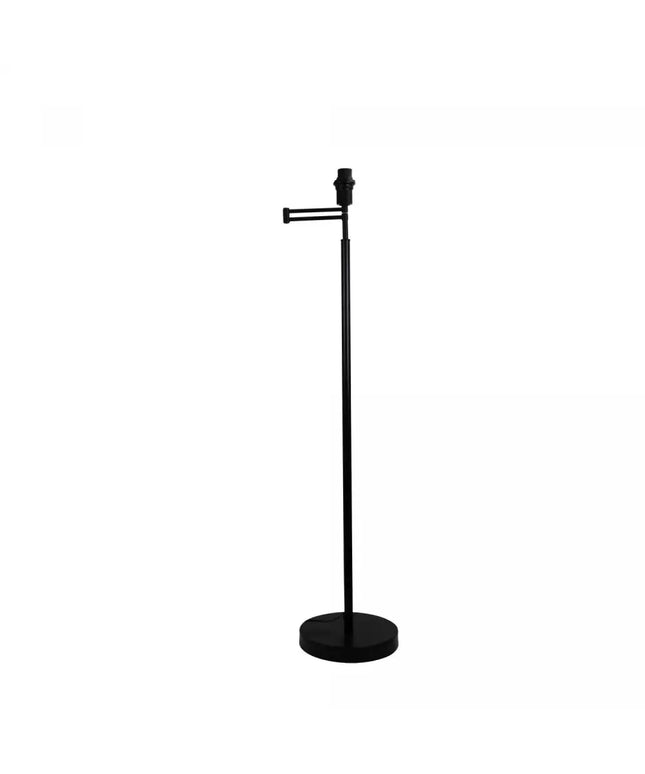 Kingston 1 Light Floor Lamp Swing Arm Base Black - SL91313BK-Floor Lamps-Oriel Lighting