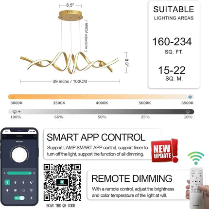 Kinta Brass 75W Smart-Lamp LED Pendent Light - Home & Garden > Lighting