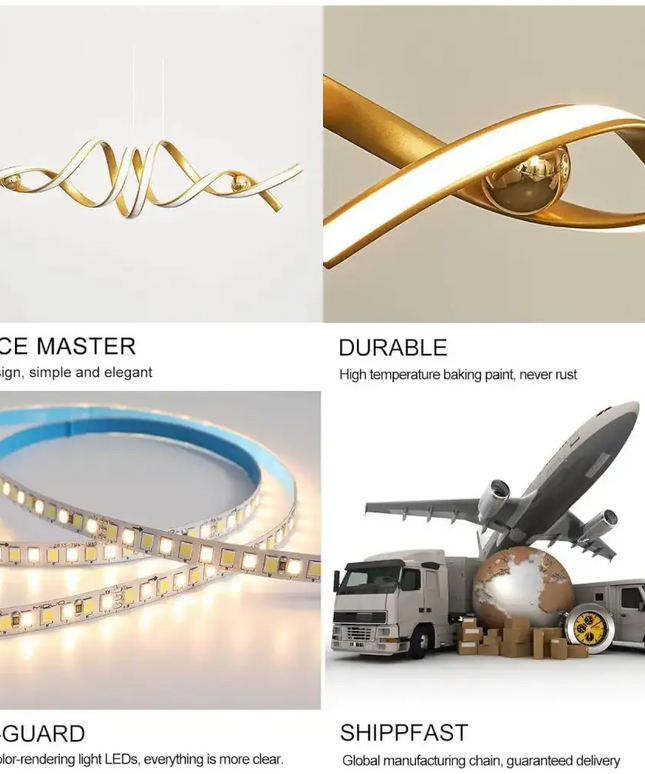 Kinta Brass 75W Smart-Lamp LED Pendent Light - Home & Garden > Lighting