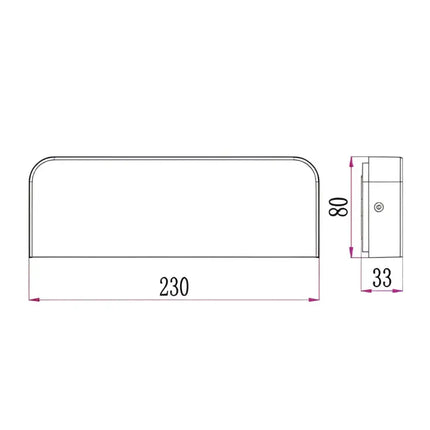 KUK Exterior LED Surface Mounted Wall Light White 10W 3000K IP54 - KUK2-Exterior Wall Lights-CLA Lighting