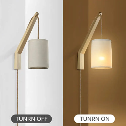 Kya Wall Light wall-mounted lamp with wooden arm for modern interior lighting