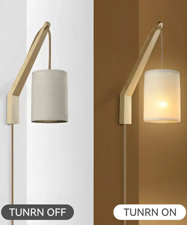 Kya Wall Light wall-mounted lamp with wooden arm for modern interior lighting