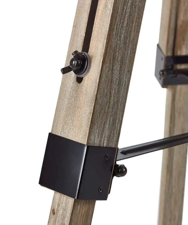 LARGE TRIPOD FLOOR LAMP Linen Shade Modern Light Retro Vintage Wooden - Home & Garden > Lighting