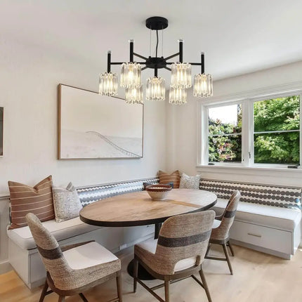 LATROBE Black 7 Light Farmhouse Vintage Chandelier - Home & Garden > Lighting