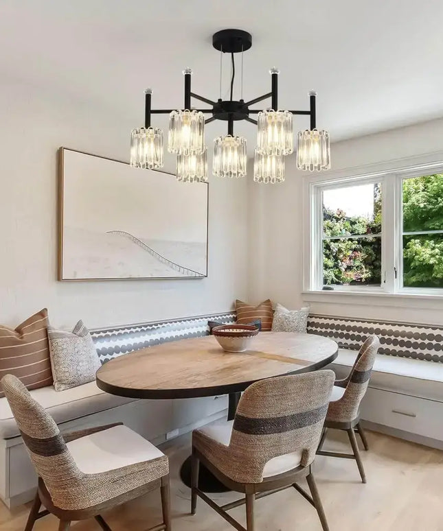 LATROBE Black 7 Light Farmhouse Vintage Chandelier - Home & Garden > Lighting