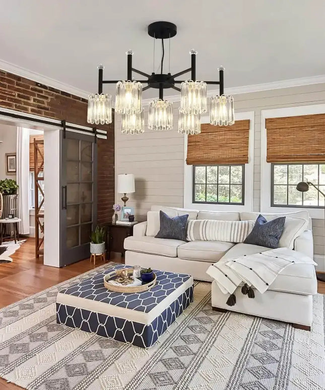 LATROBE Black 7 Light Farmhouse Vintage Chandelier - Home & Garden > Lighting