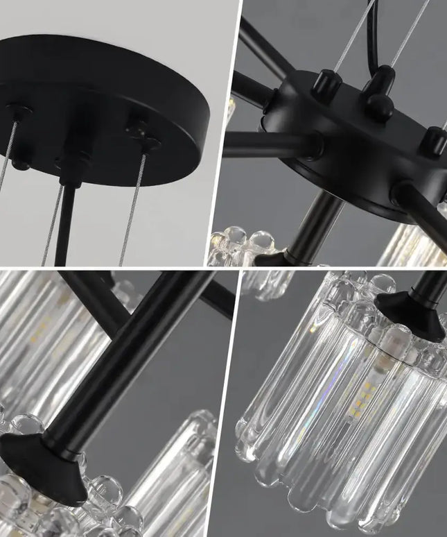 LATROBE Black 7 Light Farmhouse Vintage Chandelier - Home & Garden > Lighting