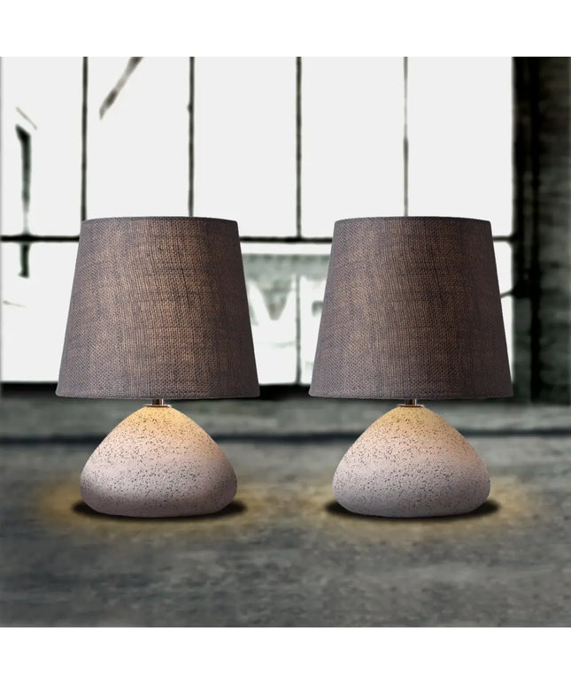 LAURA Stylish Concrete Modern Table Lamp E14 lamp Base-Table Light-Dropli