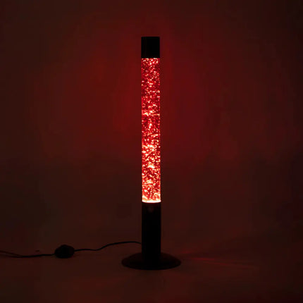 Lava Floor Lamp Red Glitter Glam - 64cm