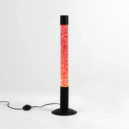 Lava Floor Lamp Red Glitter Glam - 64cm