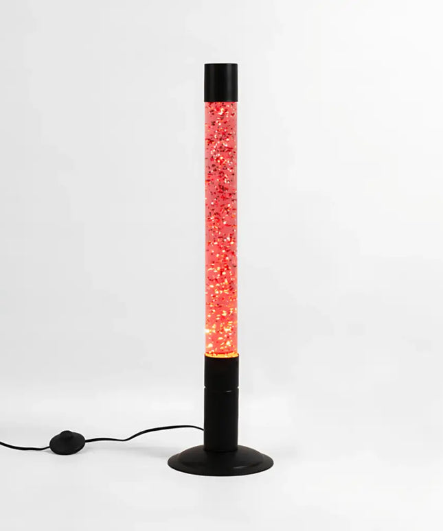 Lava Floor Lamp Red Glitter Glam - 64cm