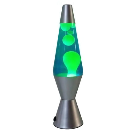 Soothing Lava Lamp in Motion – Yellow wax moving through deep blue liquid for a mesmerizing effect.