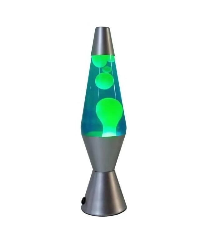 Soothing Lava Lamp in Motion – Yellow wax moving through deep blue liquid for a mesmerizing effect.