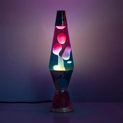 Colour Burst Lava Lamp with a bold paint splash finish and smooth-flowing lava.