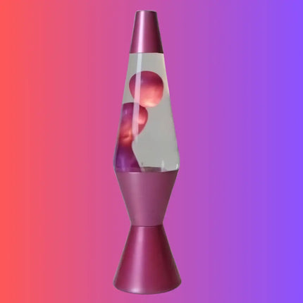 Lava Lamp Diamond Motion 37cm Tall | Metallic Pink - Home & Garden > Lighting > Table Lamps