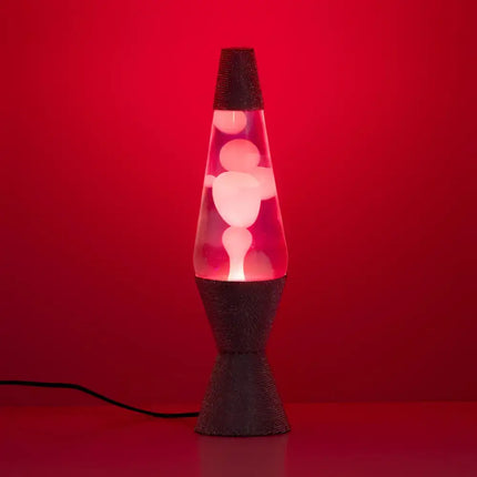 Pink Disco Glam Lava Lamp with a shimmering pink finish and flowing pink lava.