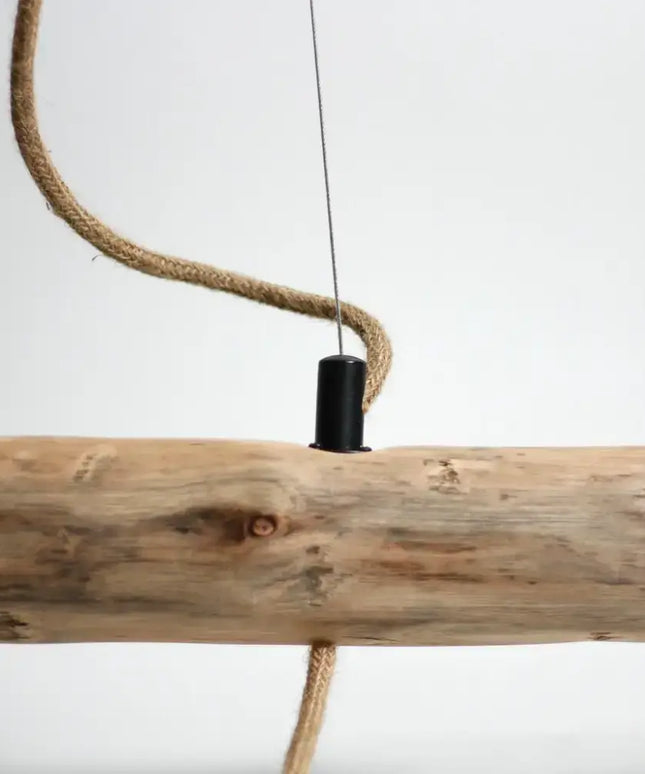 Lea 5 Light Pendant Black & Natural - LL002PL094-Island Pendant Lights-Lexi Lighting