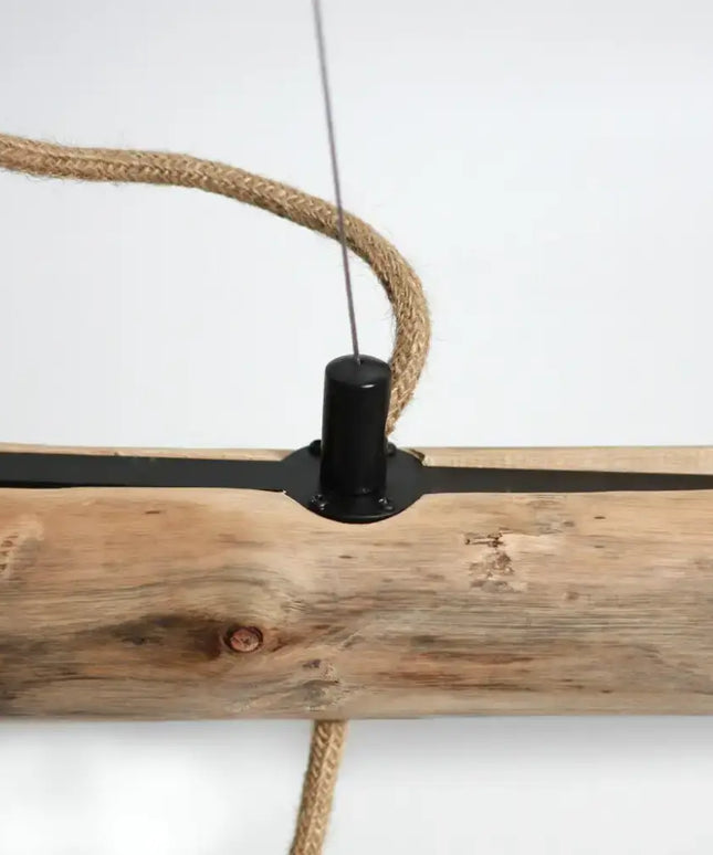 Lea 5 Light Pendant Black & Natural - LL002PL094-Island Pendant Lights-Lexi Lighting