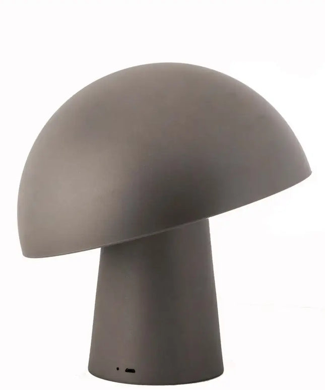 LED Cordless Mushroom USB Rechargeable Table Lamp Dimming Night Light - Steel Grey - Home & Garden > Lighting