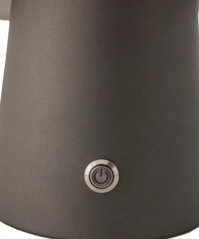 LED Cordless Mushroom USB Rechargeable Table Lamp Dimming Night Light - Steel Grey - Home & Garden > Lighting