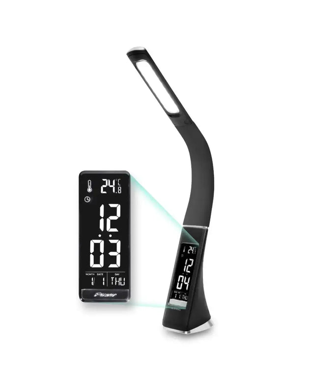 LED Desk Lamp with Clock and Calendar-Home & Garden > Lighting-Dropli