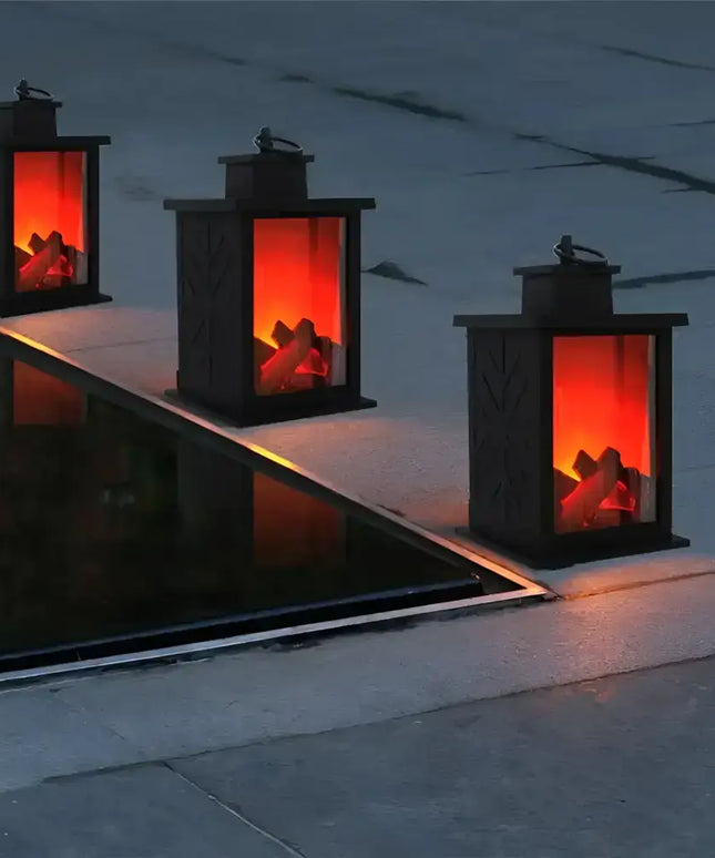 LED Fireplace Lamp Decorative Flame Light