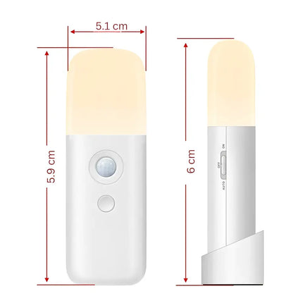 LED Motion Sensor Night Light USB Rechargeable and Dimmable