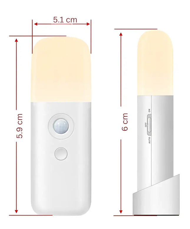 LED Motion Sensor Night Light USB Rechargeable and Dimmable