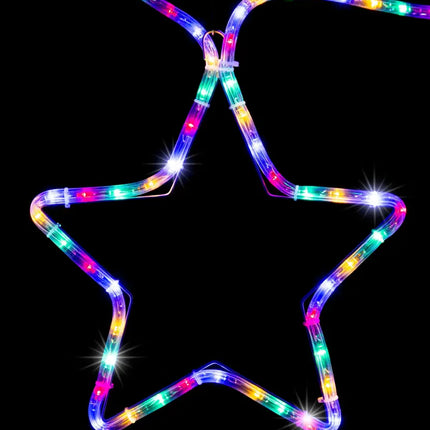 Colorful LED star light from LED Ropelight 5 Stars Chain in multicolor available in two options