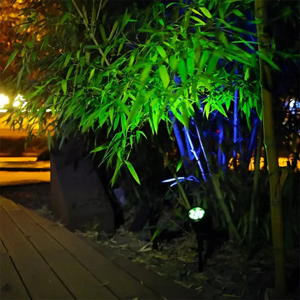 9 LED Solar Spot Light Outdoor Waterproof Garden Landscape Lighting