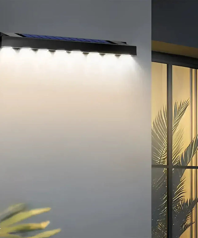8 LED Solar Wall Light Outdoor Waterproof Garden Balcony Fence Lighting Lamp