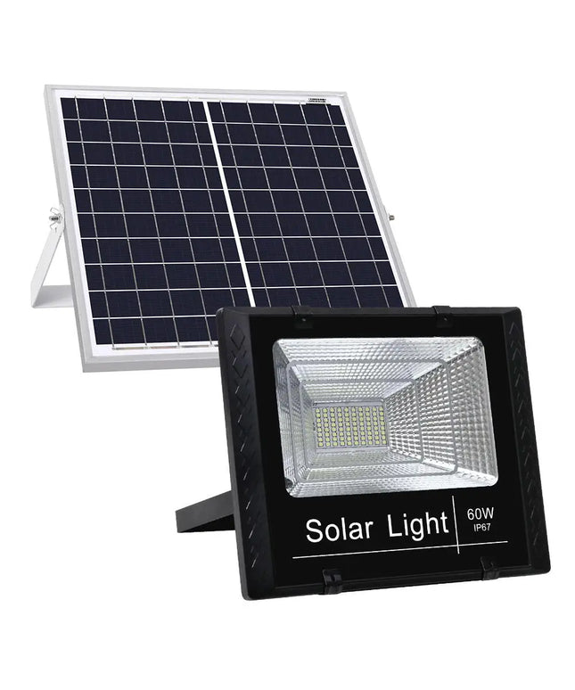 LED Solar Street Flood Light Remote Outdoor Security Lamp 60W-Home & Garden > Lighting-Dropli