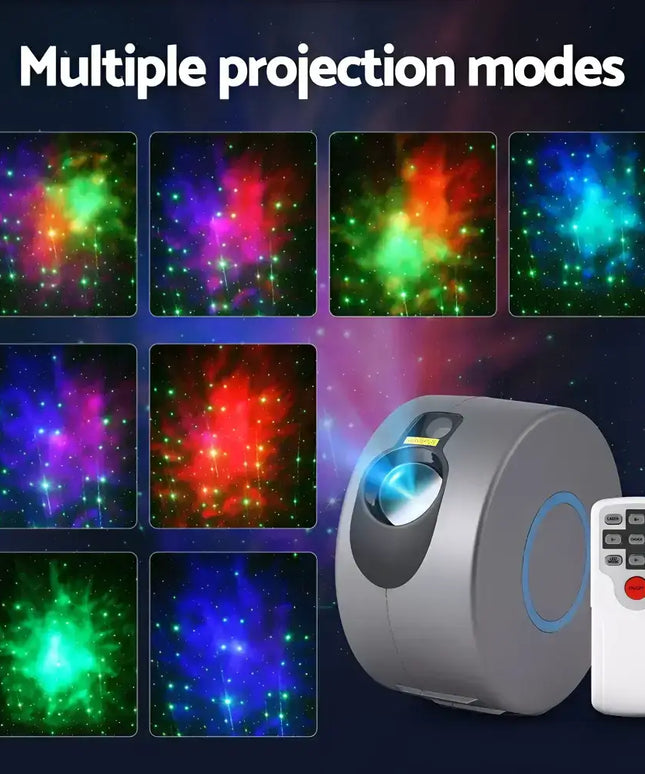Galaxy projector with remote control showcasing LED Starry Sky Galaxy Laser Night Lamp