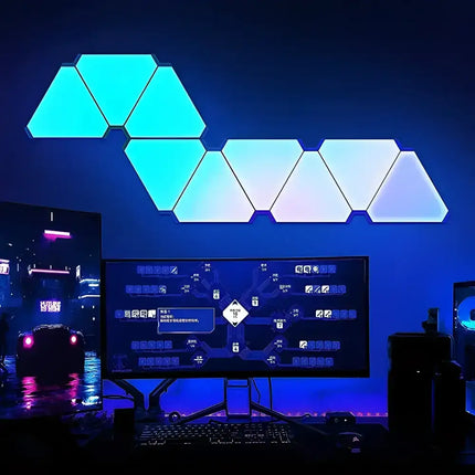 LED Triangular Quantum Lamp RGB Wall Lamp